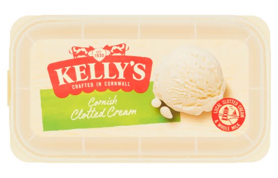 Kelly's Vanilla, Cornish Clotted Ice Cream (950ml)