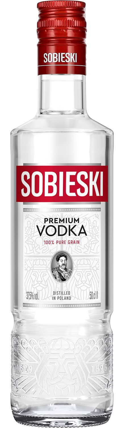 Sobieski - Premium vodka de seigle pur distillée en pologne (500ml)