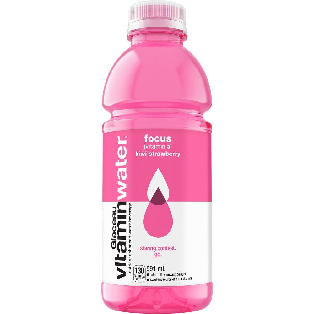 Glacéau Vitaminwater Focus Kiwi Strawberry Drink (591 ml)