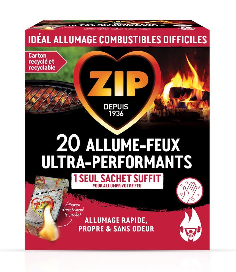 Zip - Allume-feux ultra-performants rapide propre et sans odeurs (20)