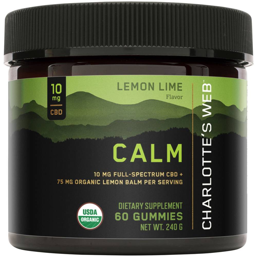 Calming Support Gummies 10 Mg - Lemon Lime(60 Gummies)