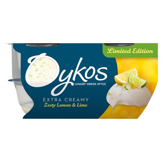 Oykos Greek-Style Zesty Lemon & Lime Yoghurt (4 ct)