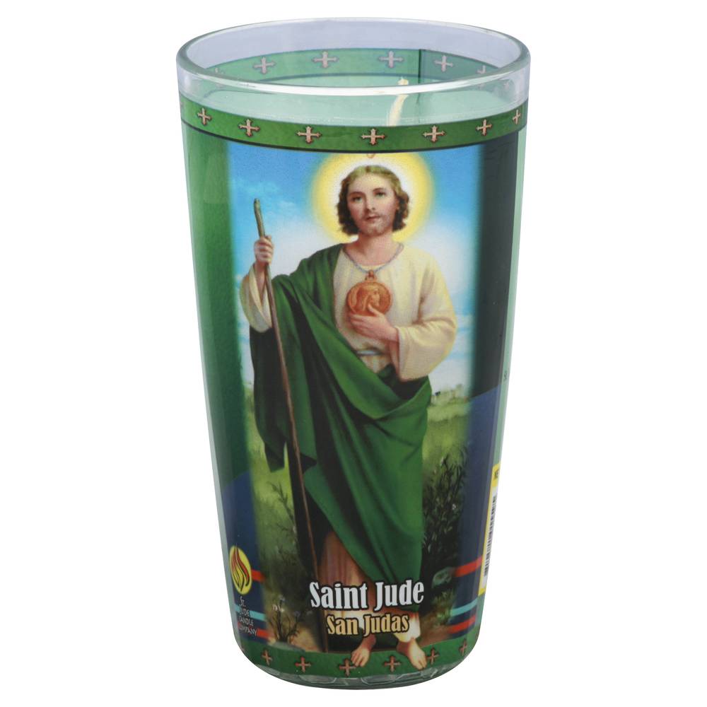 St Jude Candle Saint Jude Glass Candle (1.38 lbs)