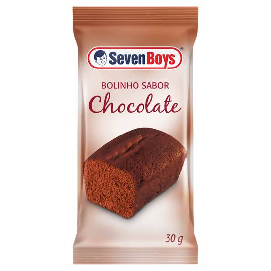 Sevenboys bolinho sabor chocolate (30 g)