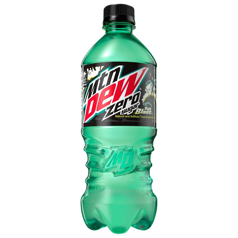 Mtn Dew Baja Blast Soda (20 fl oz) (tropical lime)