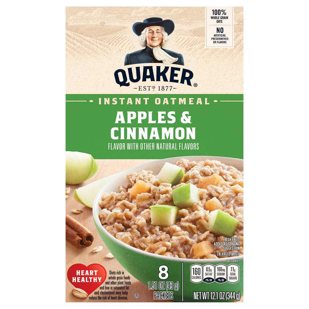 Quaker Instant Oatmeal (apples-cinnamon)