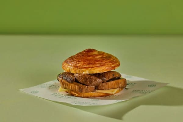 Mushroom & Cheese Croissant Bun