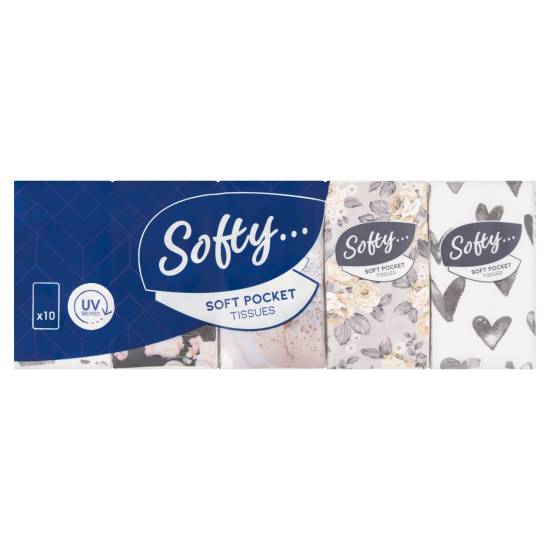 Softy 3 Ply, Soft Pocket Tissues (10 pack)