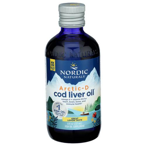 Nordic Naturals Arctic-D Cod Liver Oil Lemon