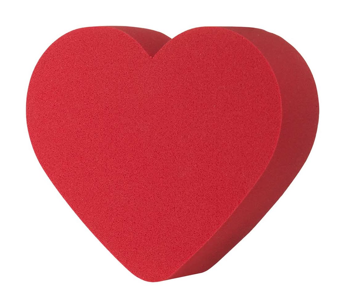 Believe Beauty Heart Beauty Sponge, Red