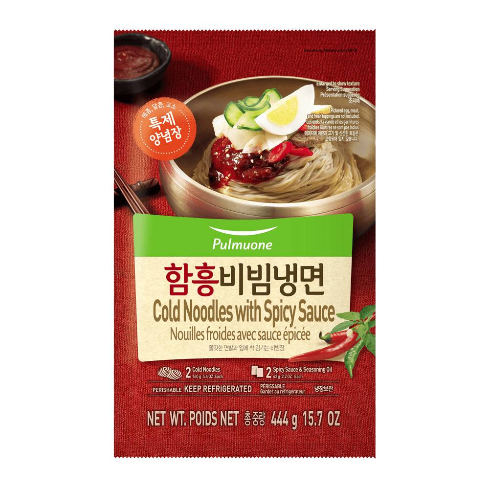 Pulmuone cold noodles with spicy sauce