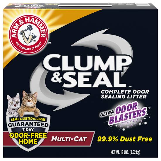 Arm & Hammer Clump & Seal Complete Multi-Cat Odor Sealing Litter (19 lbs)