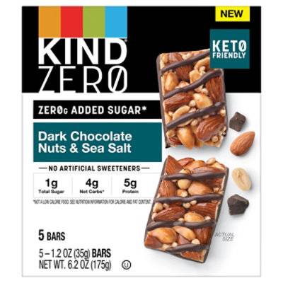 Kind Zero Dark Chocolate Nuts & Sea Salt Bars