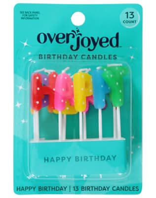 Overjoyed Birthday Candles (13 ct)