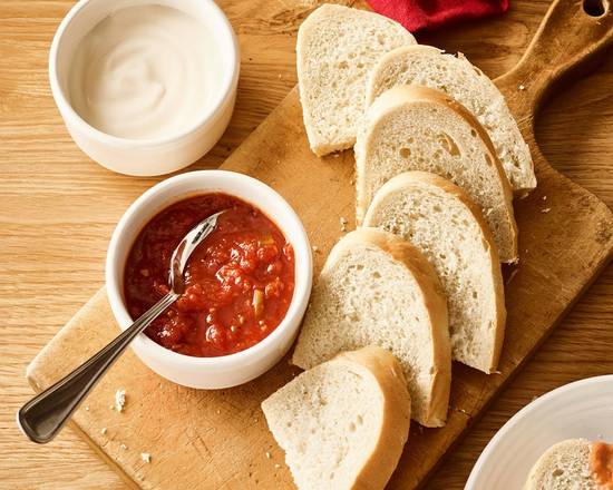 Bread and Dipping Sauce Trio