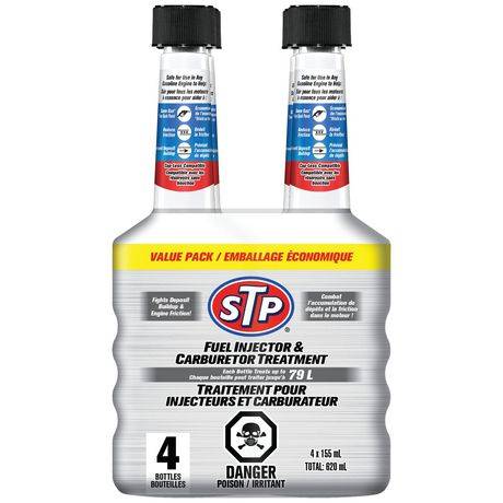 STP Nettoyant pour injecteur de carburant et traitement nettoyant pour carburateur - 5,25 oz liq.