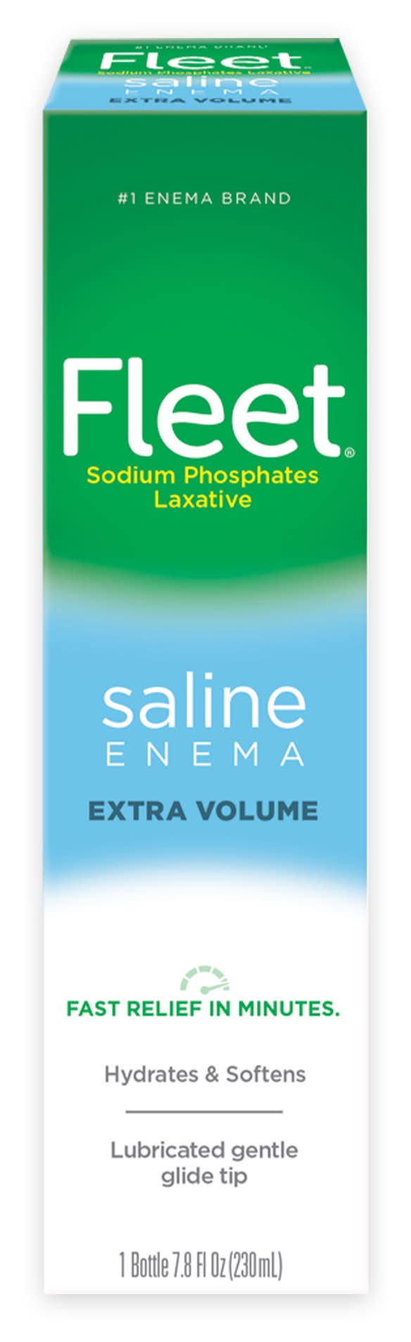 Fleet Saline Enema Laxative For Constipation Relief (7.8 fl oz)