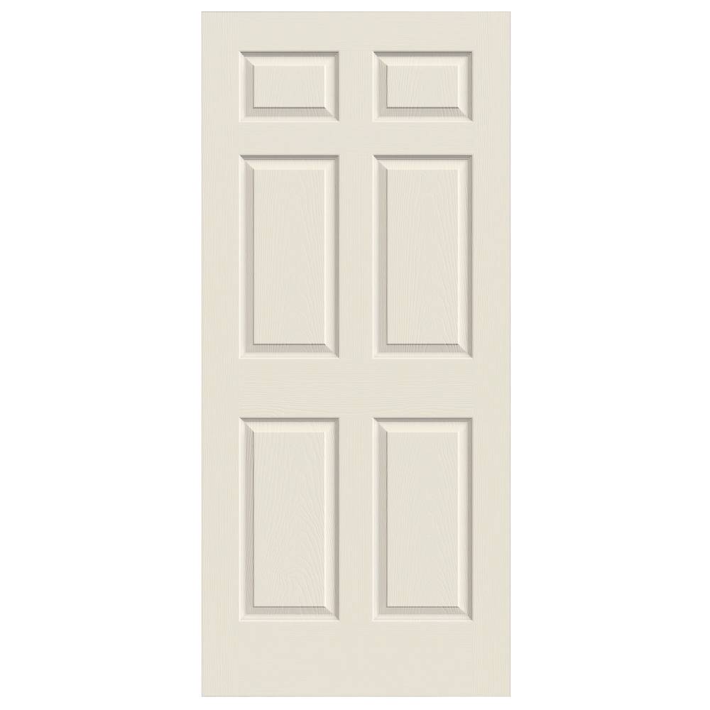 RELIABILT 32-in x 80-in 6-panel Textured Hollow Core Primed Molded Composite Slab Door | ABS612683