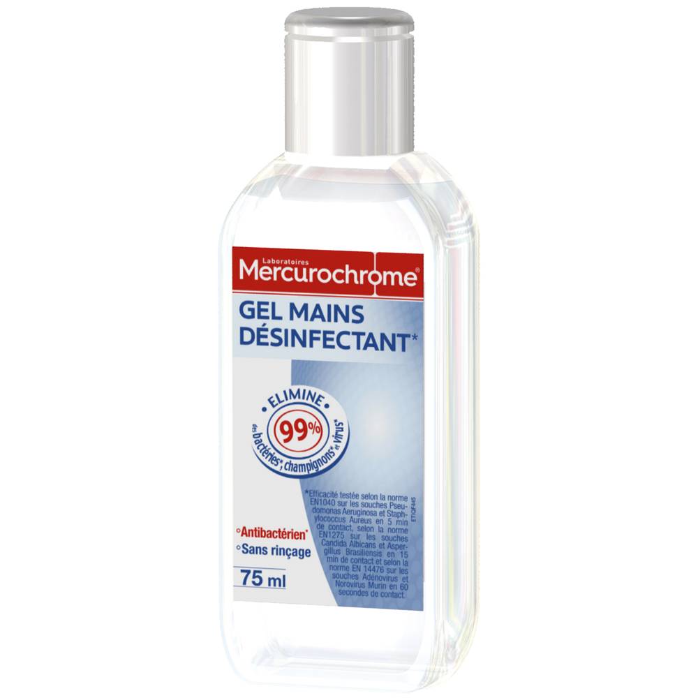 Mercurochrome - Gel hydroalcoolique (75 ml)