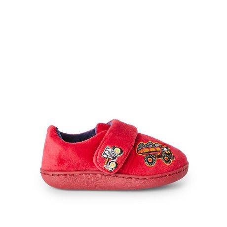 George Toddler Boys' Slippers (Color: Red, Size: 7-8)