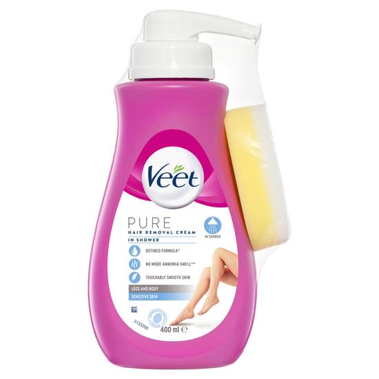 Veet in Shower Cream For Sensitive Skin Hair Removal 400ml