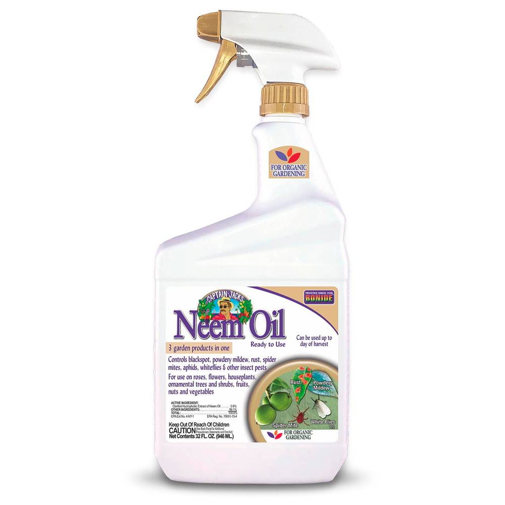 Captain Jack's 3-In-1 Neem Oil For Organic Gardening