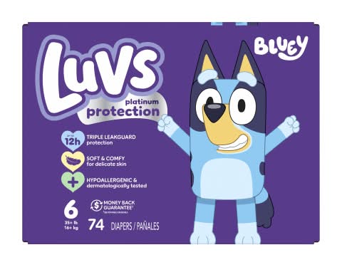 Luvs Platinum Protection Baby Diapers, Size 6 (74 ct)