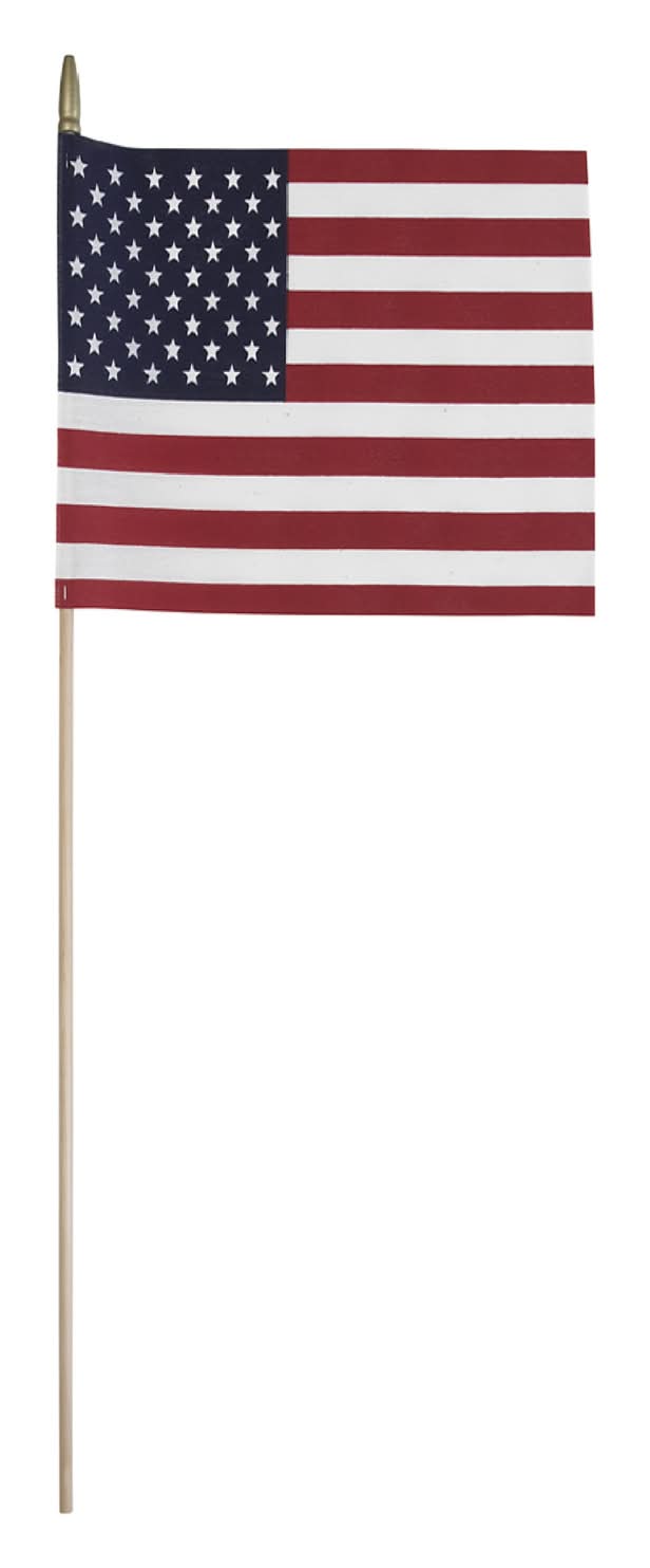 Valley Forge American Stick Flag 8 In. H X 12 In. W