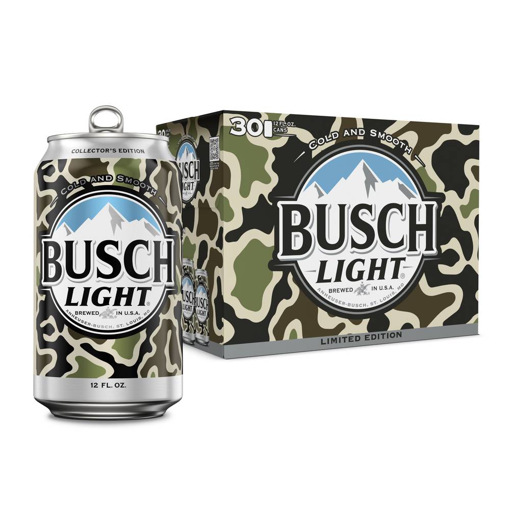 Busch Light Lager Domestic Beer (30 pack, 12 fl oz)