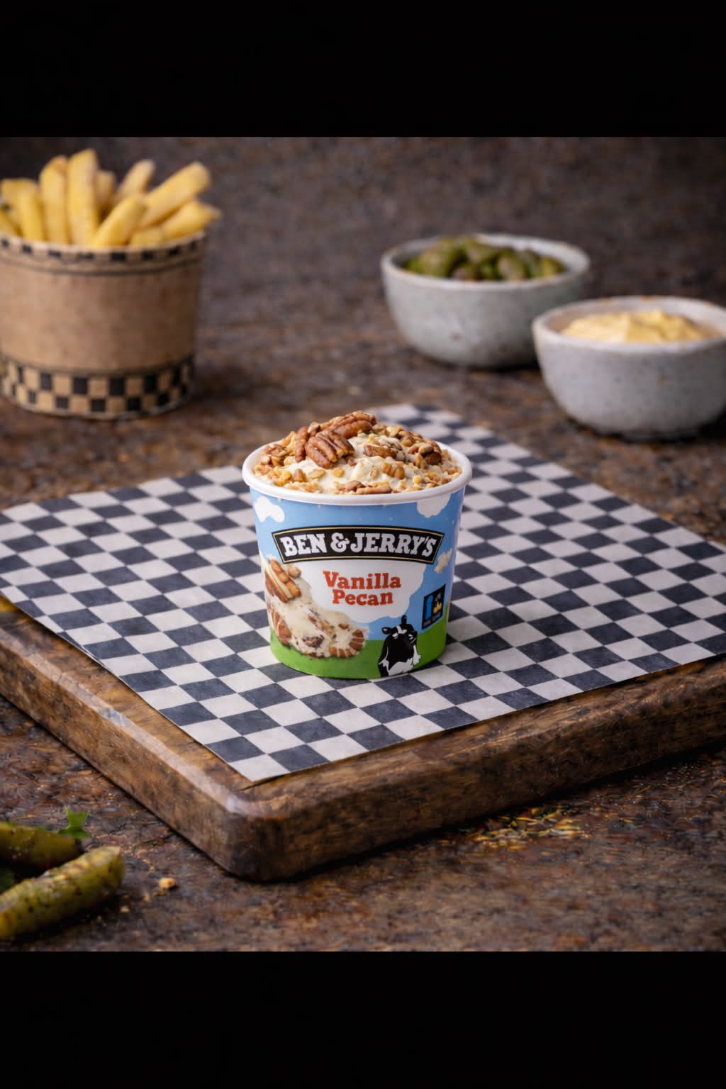 Ben & Jerry's vanilla pecan