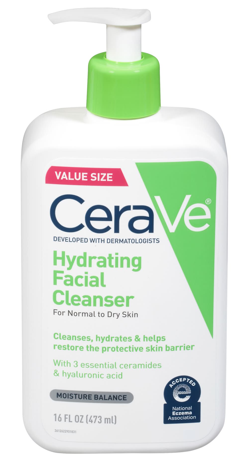 CeraVe Value Size Hydrating Facial Cleanser (16 fl oz)