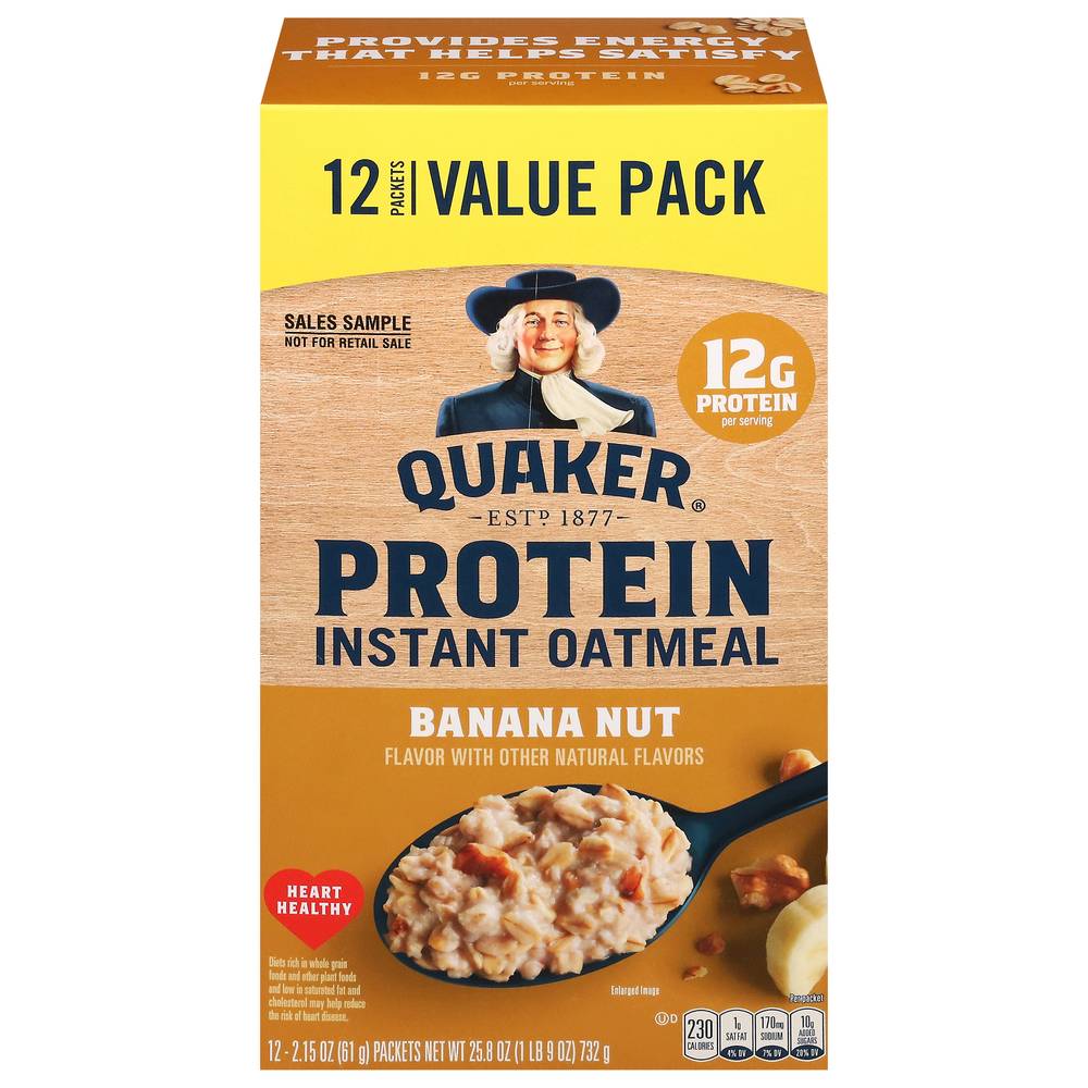 Quaker Protein Instant Oatmeal (banana-nut)