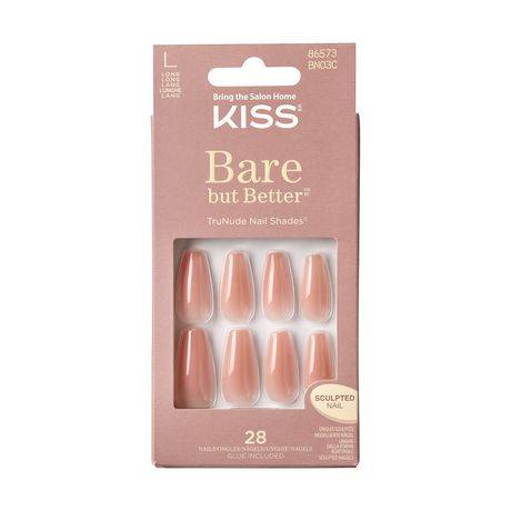 Kiss Products Inc Bare But Better Nails Nude Glow (28 ct)