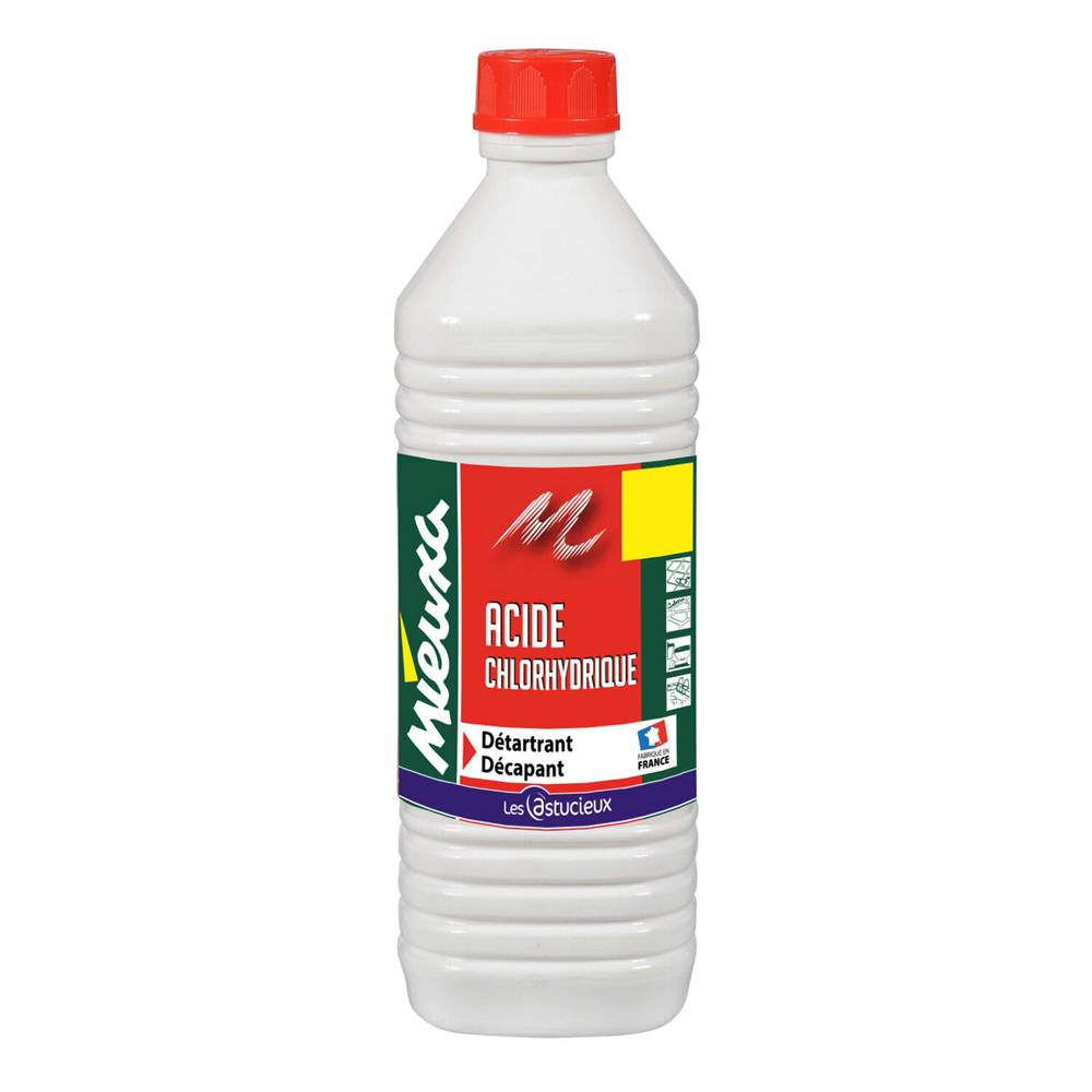 Mieuxa - Acide chlorhydrique détartrant et décapant (1L)