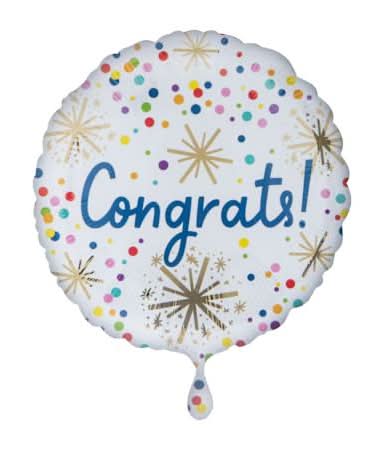 INFLATED Congrats! Standard Decorative Balloon Congrats!