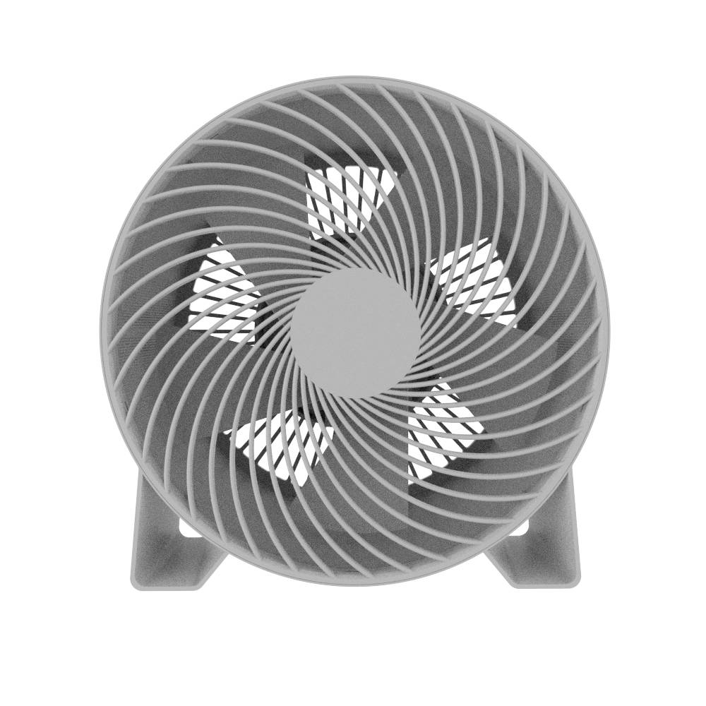 Style Selections 8-in 120-Volt 3-Speed Indoor Gray Desk Fan | DFW20-1