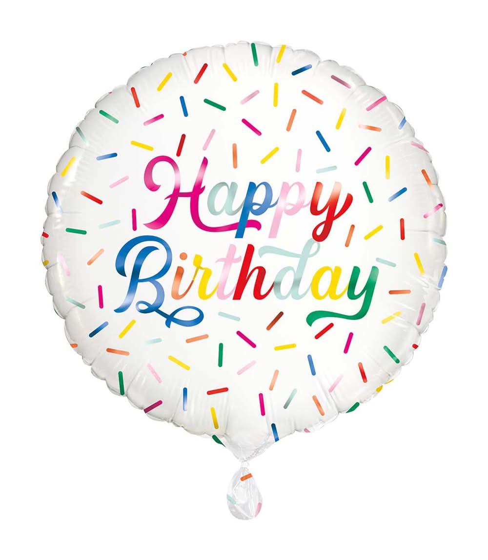 321 Party! 17" Sprinkles "Happy Birthday" Balloon