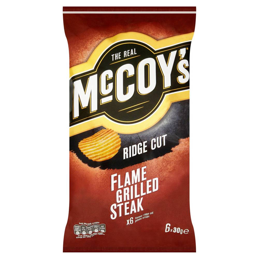 McCoy's Flame Grilled Steak Variety Pack Crisps 6x25g
