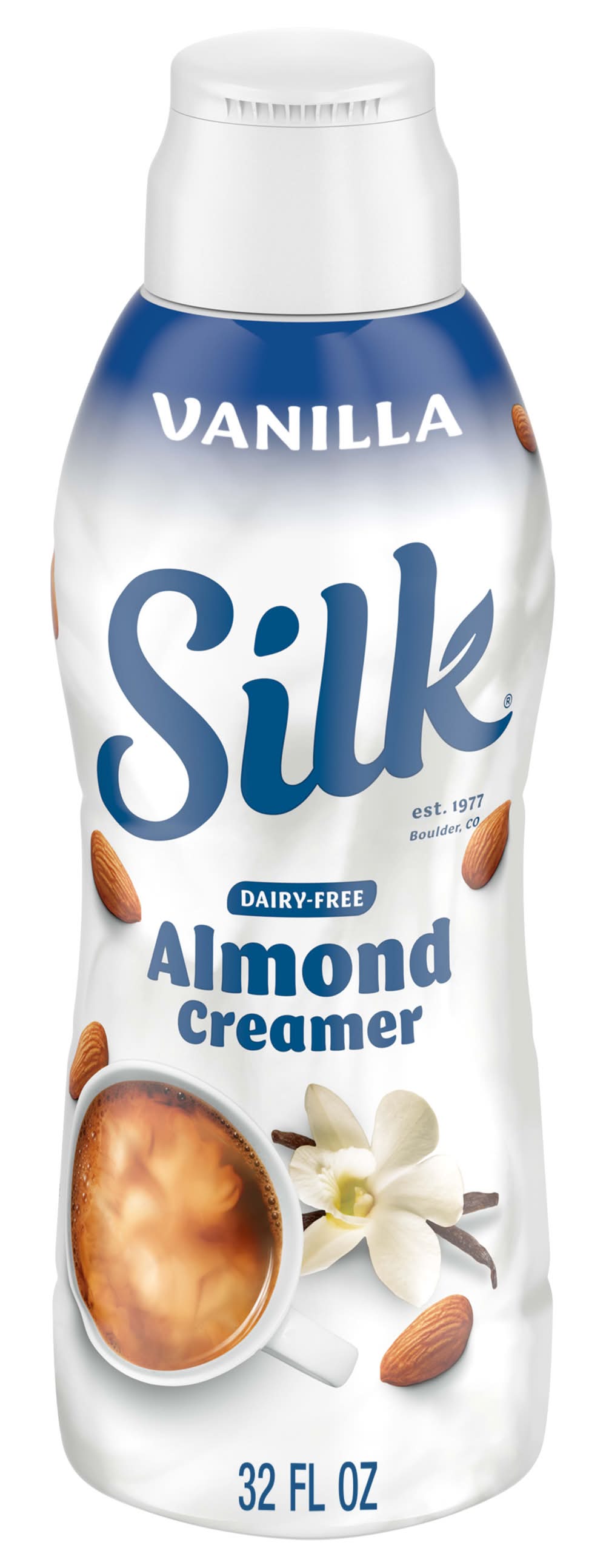 Silk Dairy Free Almond Coffee Creamer, Vanilla (32 fl oz)