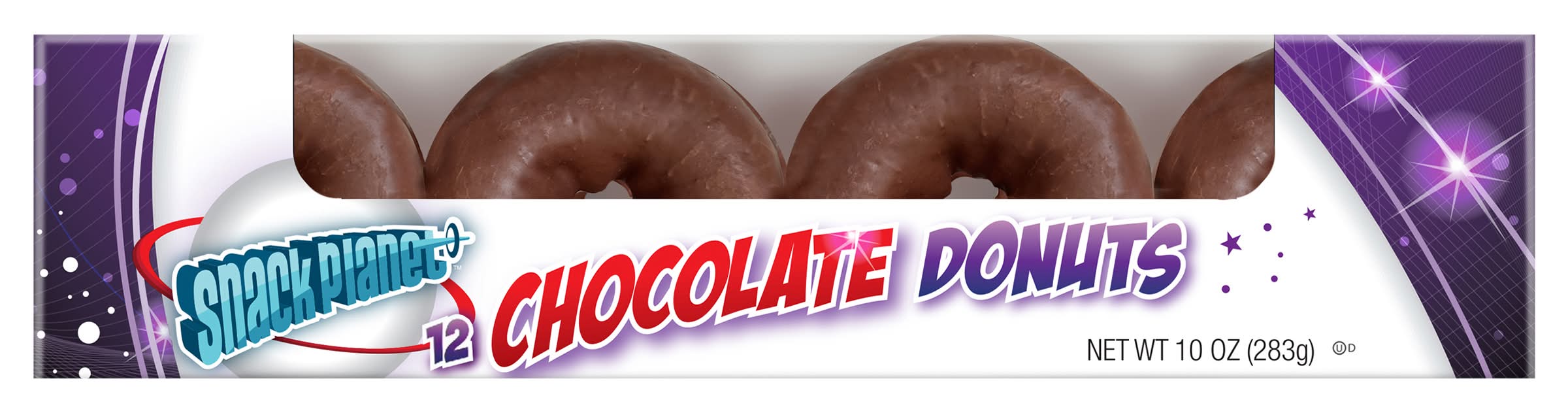 Snack Planet Donuts, Chocolate (10 oz, 12 ct)