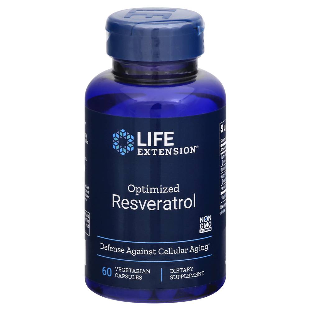 Life Extension Optimized Resveratrol Dietary Supplement (1.3 oz)