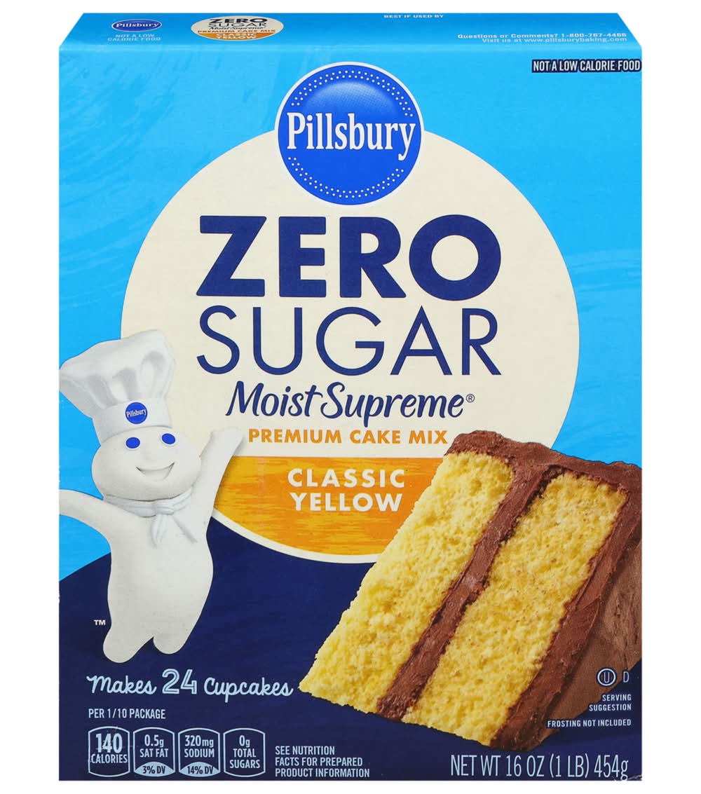 Pillsbury Supreme Sugar Free Classic Yellow Premium Cake Mix (16 oz)