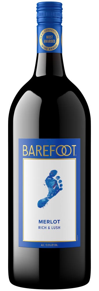 Barefoot Wine Rich & Lush Merlot Red Wine (1.5 L)