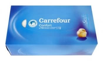 Pañuelos descartables confort 3 capas · Carrefour (110 un)