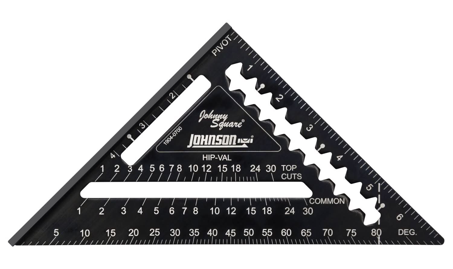 Johnson 7 In. L X 10 In. H Aluminum Rafter Square