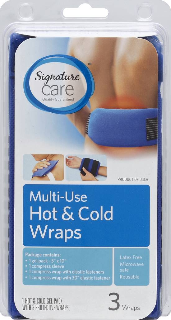 Signature Care Multi-Use Hot & Cold Wraps (3 ct)
