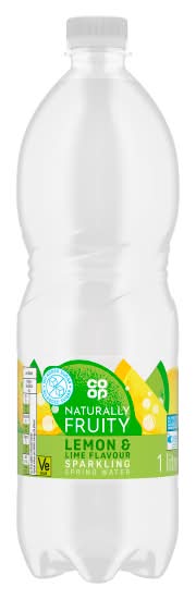 Co-op Lemon & Lime, Sparkling Spring Water (1L)