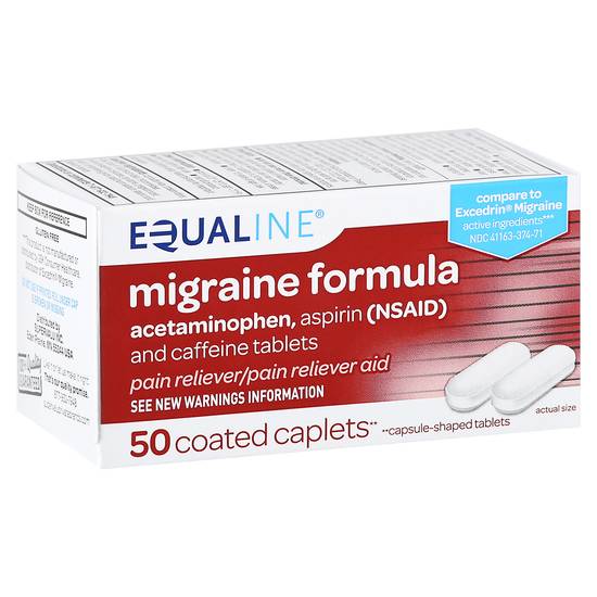 Equaline Migraine Formula Acetaminophen Pain Reliever (50 ct)