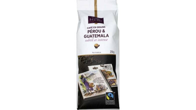 Monoprix - Gourmet café en grains pérou et guatemala subtil et intense