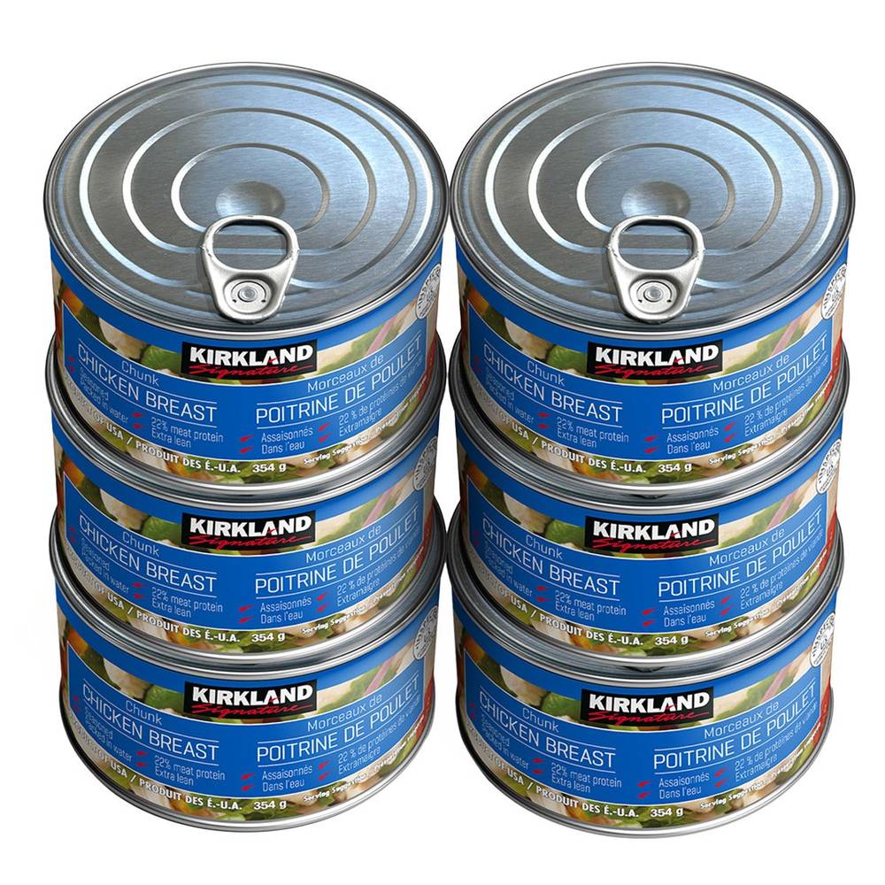 Kirkland Signature Chicken Breast Canned, 6 × 354 G